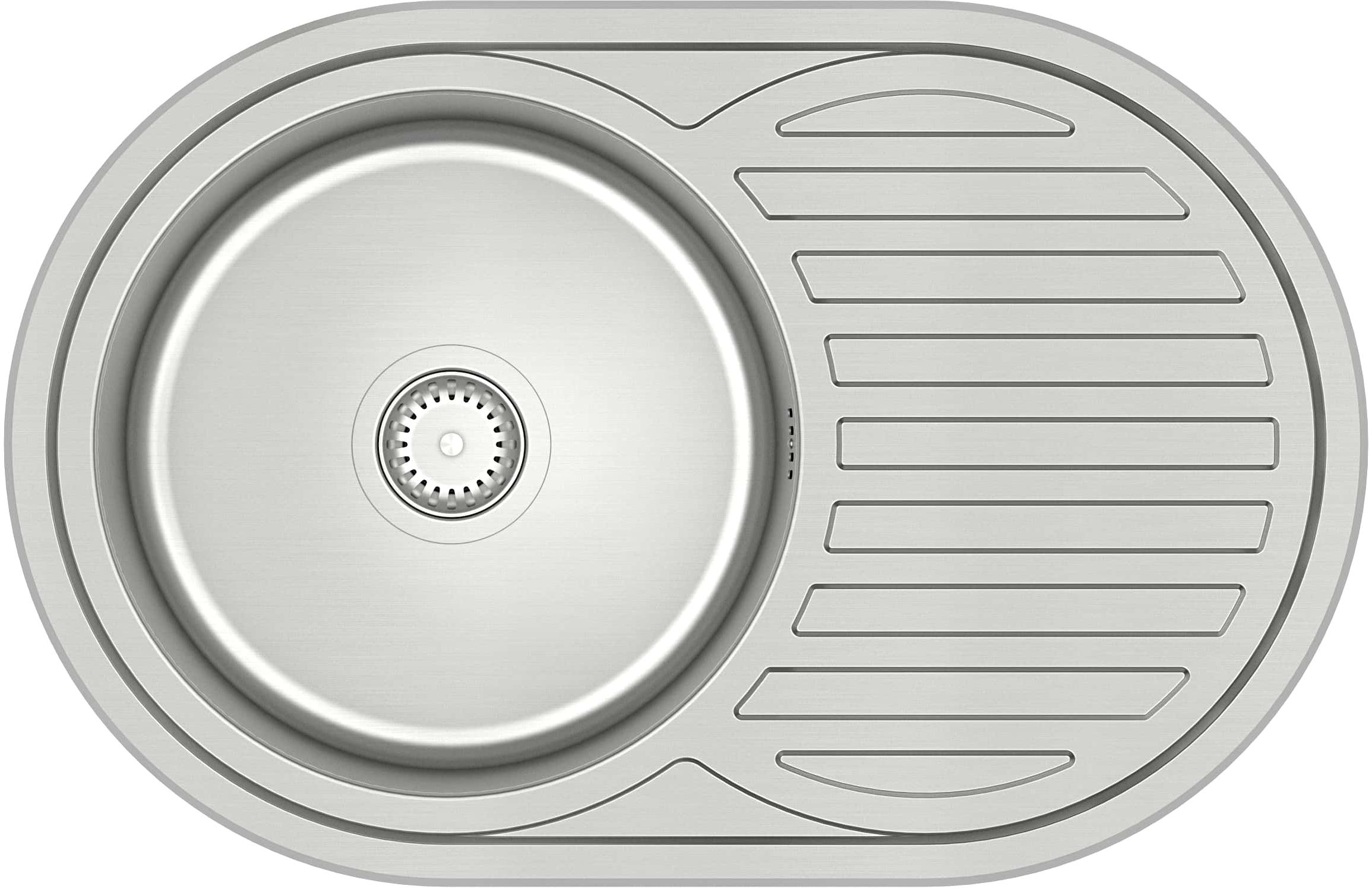 Darmowa Dostawa - Zlewozmywak stalowy z syfonem 77x50 cm Quadron Tom 211 HD211SAT7750