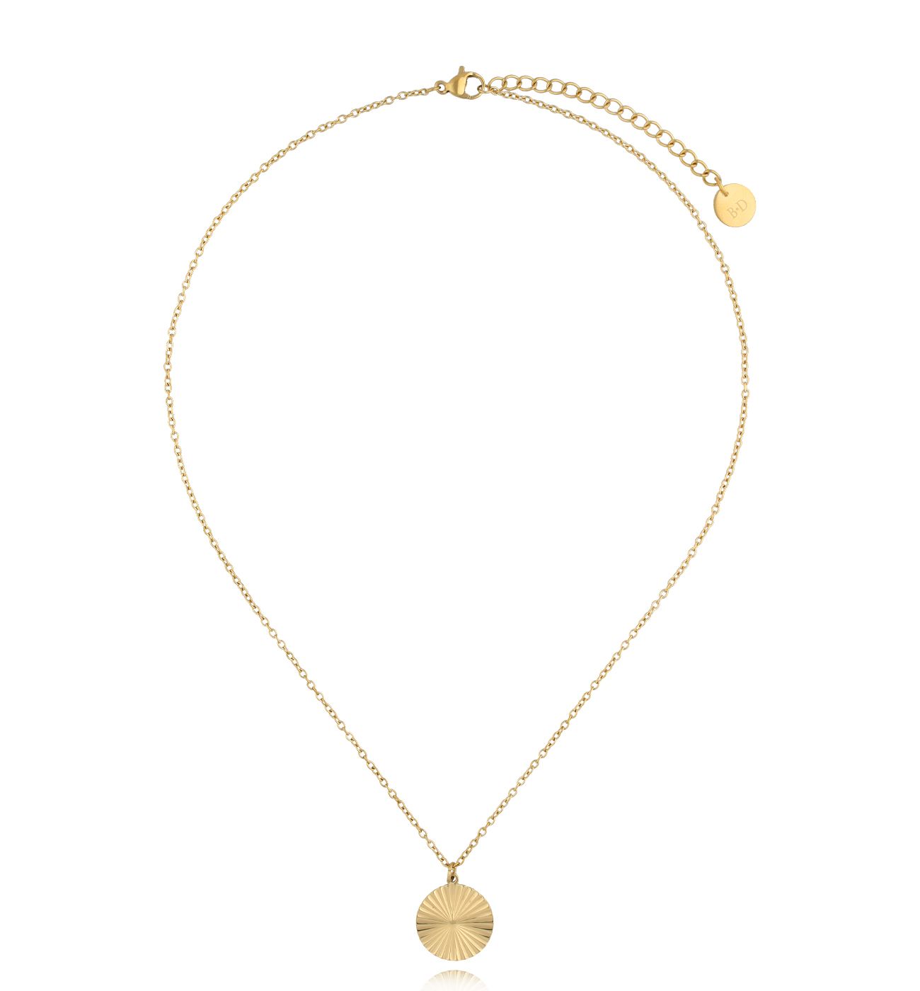 Naszyjnik z okrągłą zawieszka złoty Couture NSA1259