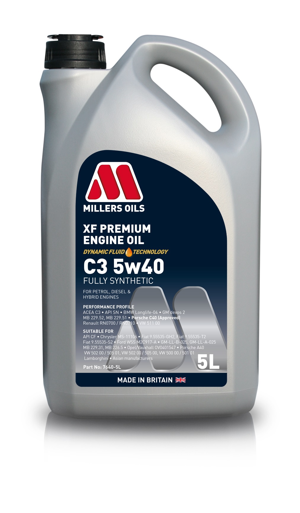 MILLERS OILS XF PREMIUM C3 5W40 5L - Petrostar
