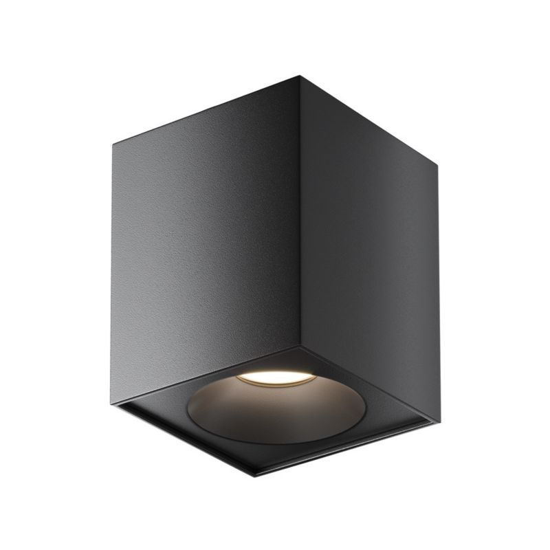 Lampa sufitowa Maytoni Zoom czarna wym: 11,5 x 9 x 9 cm 1xGU10 x 50W 1 szt.
