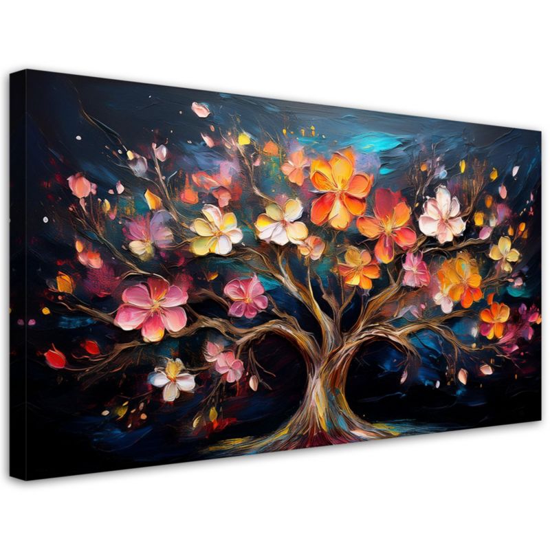 Obraz na płótnie Feeby Kolorowe Drzewo Życia Abstrakcja 80x40cm 1szt