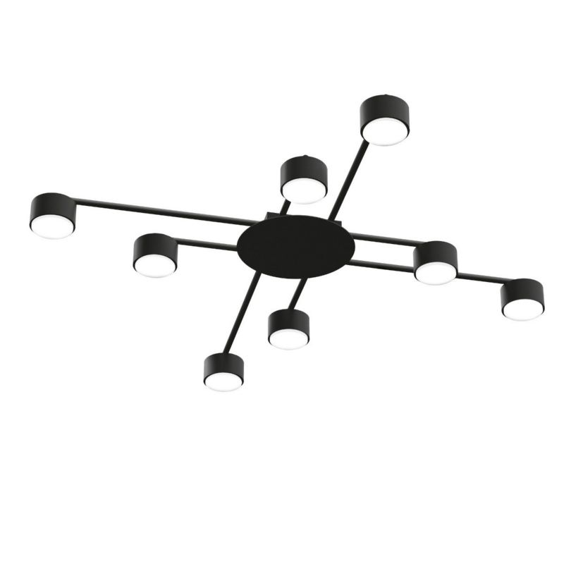 Lampa sufitowa wisząca Videx Spotgx53 4770 czarna nowoczesna 8xGX53 x 1 szt.