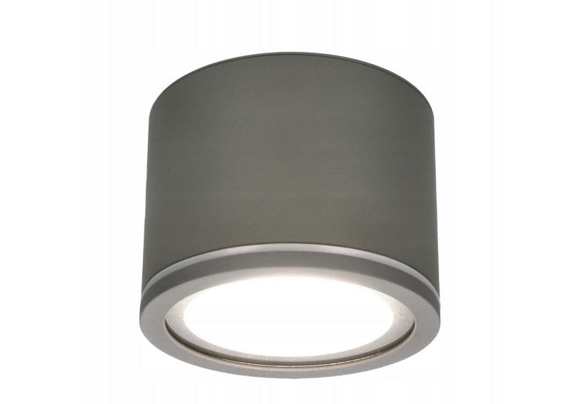 Punktowa oprawa EDO sufitowa do łazienki UMA Sand Light Grey IP54 okrągła szara z żarówką Kobi 6,5W 4000K GX53 1 szt.