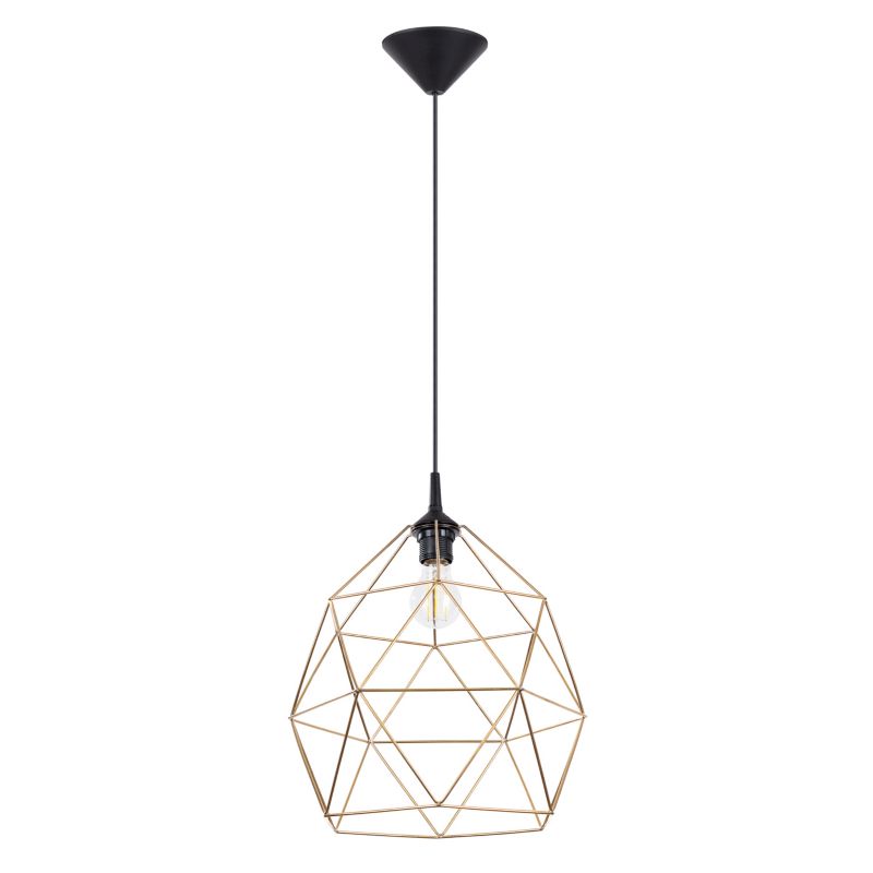 Lampa wisząca Sollux Lighting TRIOM 30 złota 1 szt.
