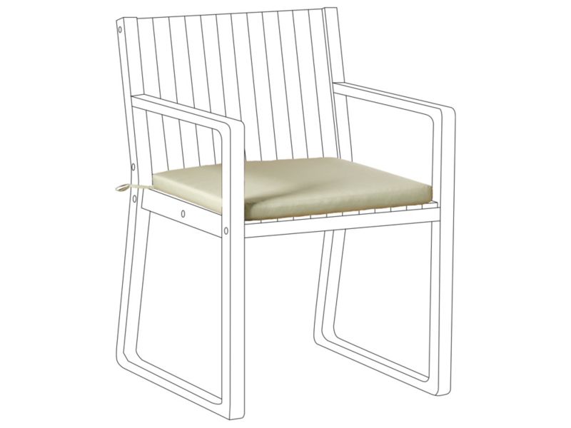 Poduszka na krzesło ogrodowe Sassari premium 46 x 46 cm Jasnozielony 1 szt.