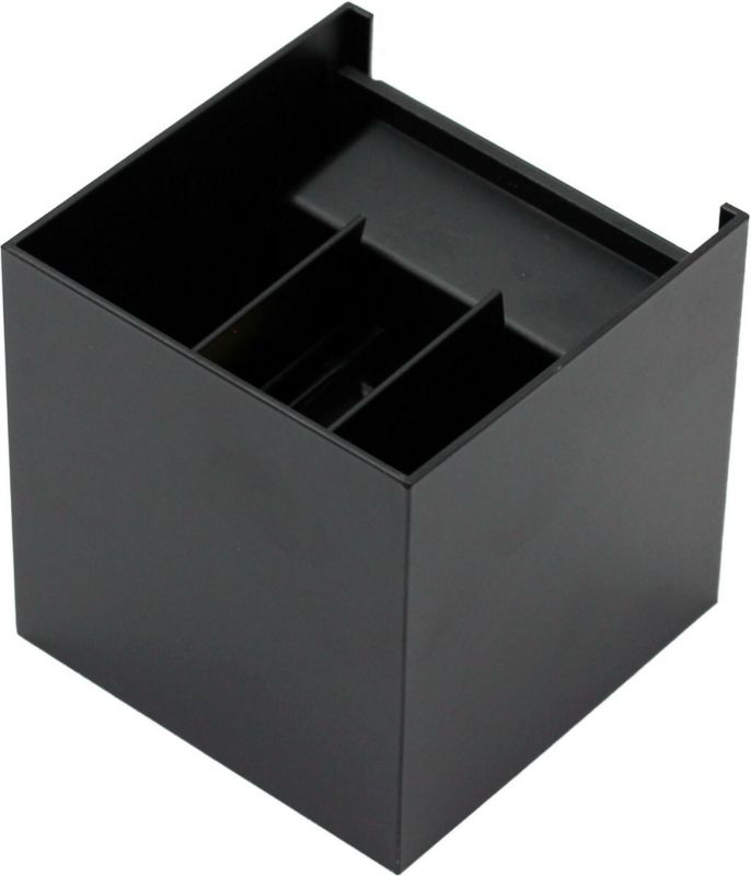 Kinkiet ścienny zewnętrzny IdeaLED Leo czarny LED 6W 4000K 490 lm IP54 wym: 10 x 10 x 10 cm aluminium - 1 szt.