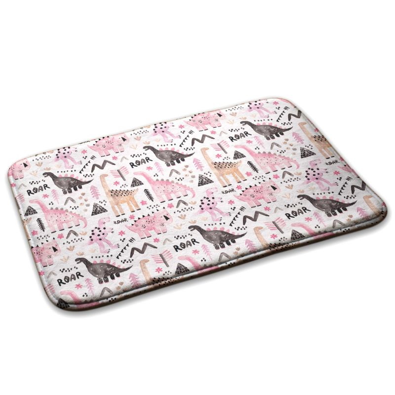 Dywanik dla dzieci Tulup 75x45cm Dinozaury i wzory Miękki i antypoślizgowy 1 szt.