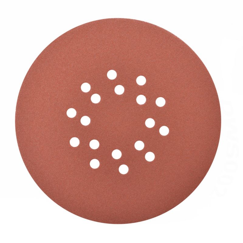 Krążek na rzep Universal 225 mm P80 z otworami 5 szt.