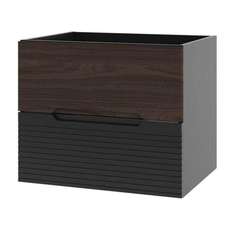 Szafka łazienkowa Furnidea 60 cm czarny orzech frezowane fronty Avella 1 szt.