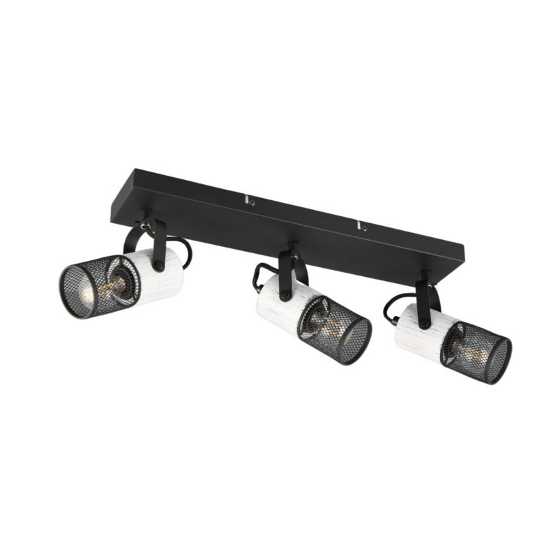 Reflektor sufitowy Trio Tosh czarno-biały 3 x E14 x 40W IP20 wym: 19,5 x 9 x 44 cm - 1 szt.