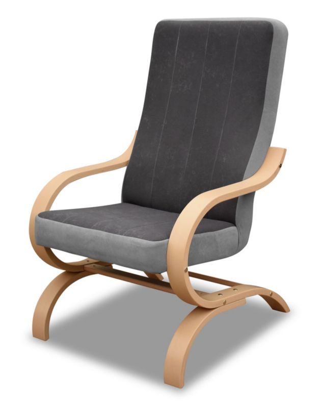 Fotel finka do salonu pokoju Bonni Girona H04 Grafit/Szary 1 szt.