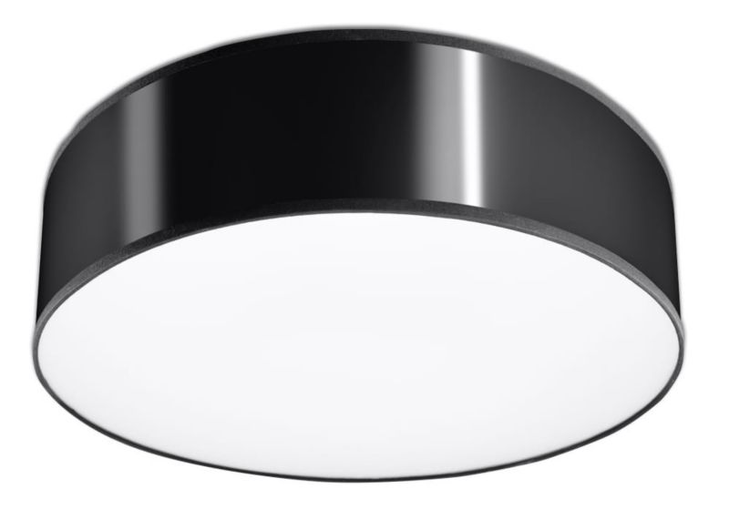 Plafon sufitowy Sollux Lighting Arena czarny 2 x E27 x IP20 wym: 12 x 35 x 35 cm - 1 szt.