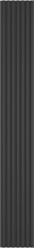 Panel lamelowy ścienny na filcu Vertical Line MDF 30 x 265 cm czarny / czarny uni