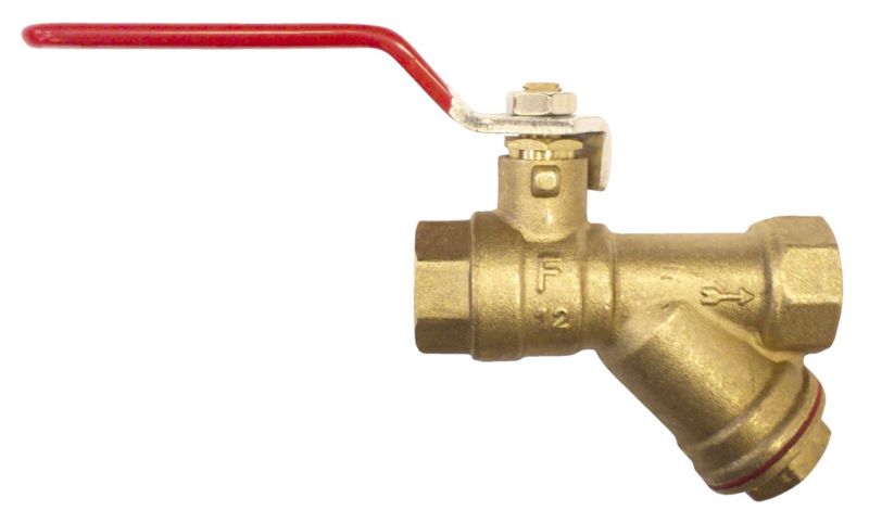 Zawór kulowy Ferro z filtrem skośnym 3/4" 1 szt.