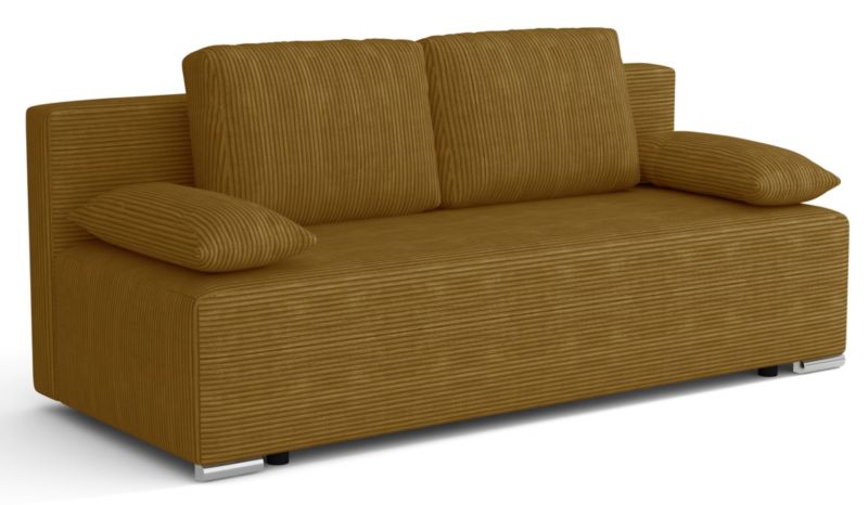 Kanapa rozkładana Bonni Lunera Prima 2 sztruks złota 1 szt.