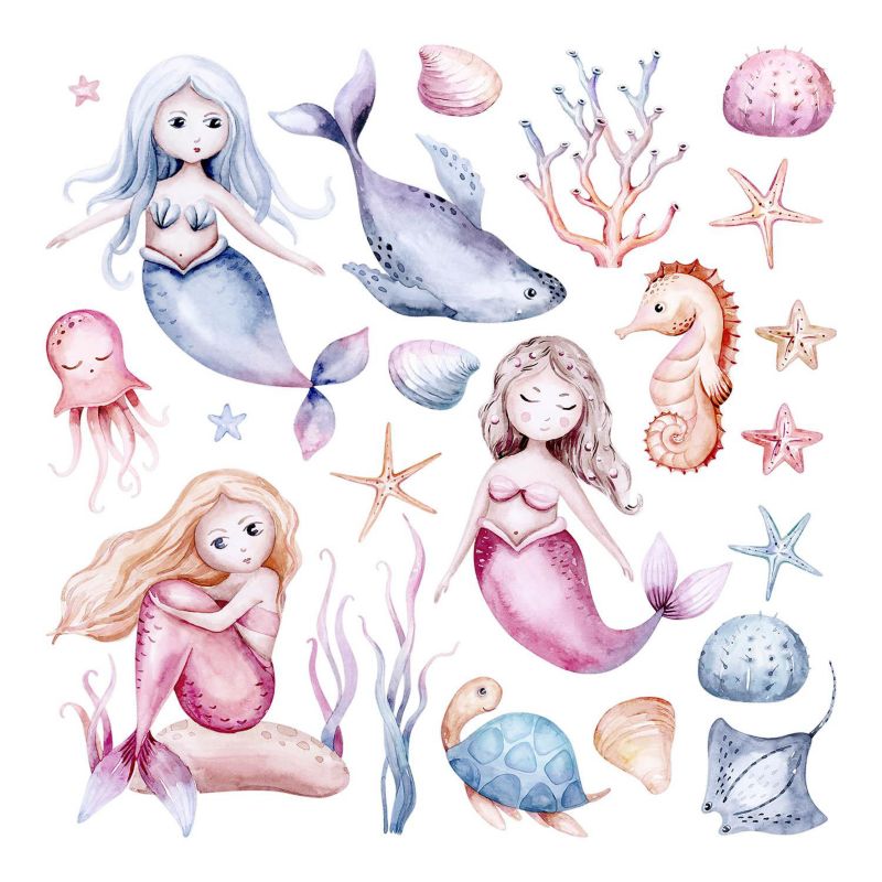 Dziecięce Naklejki Wallfluent 126x100 cm Zwierzęta magiczne 1 rol.