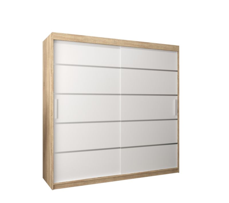 Szafa przesuwna Garderoba Abiks Verona 1 200 sonoma + biały 1 szt.