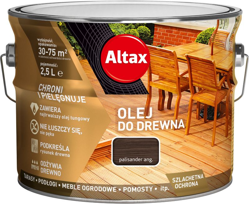 Olej do drewna Altax palisander 2,5 l