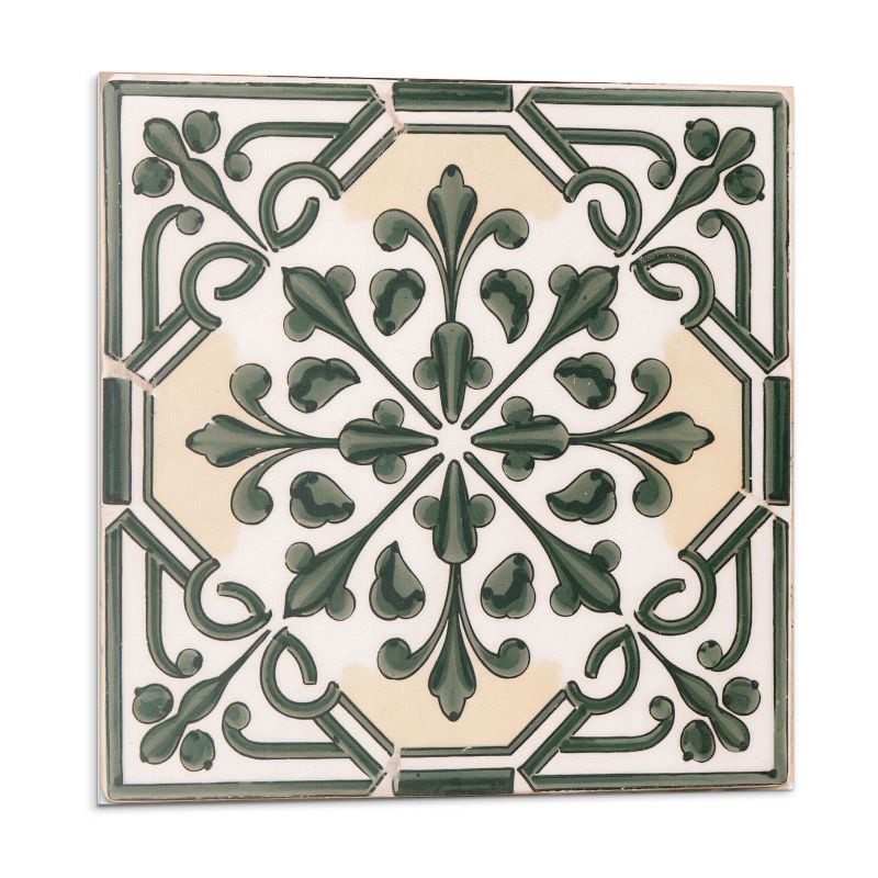 Kafelki samoprzylepne Wallfluent 50x50 cm Motyw botaniczny na płytce 4 szt.