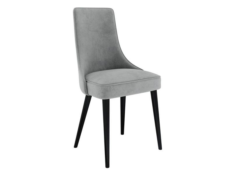 Krzesło MIRJAN 24 tapicerowane Perla 3 gołębi czarny/szary 1 szt.