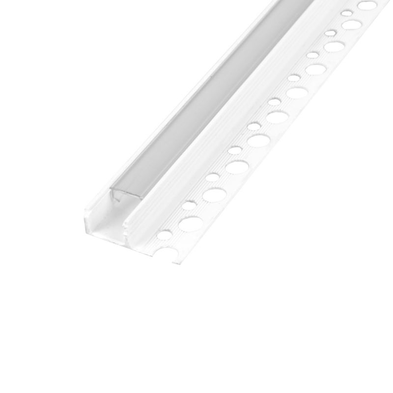 Profil LED MasterLED PCV wpuszczany 33x12 glazura Biały z transparentnym kloszem 2m 1 szt.