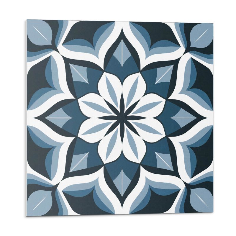 Kafelki samoprzylepne Wallfluent 50x50 cm Symetryczny wzór kwiatowy 4 szt.