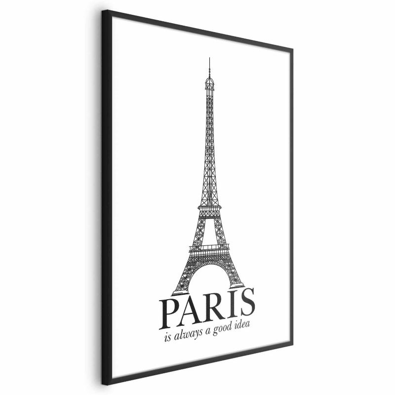 Plakat Artgeist Paris 40x60 cm z ramą czarną 1 szt