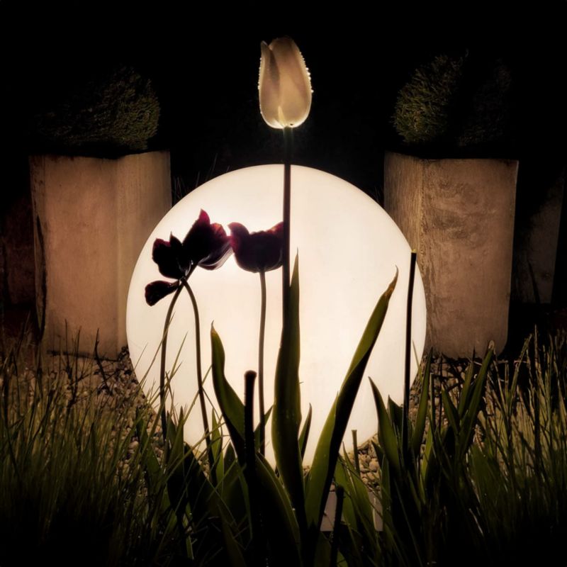 Kula ogrodowa Eko-Light Globo biała 1 x E27 x 60W IP44 wym: 28 x 30 x 30 cm - 1 szt.