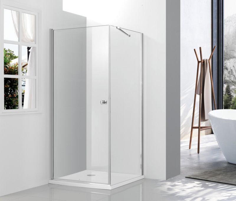 Kabina prysznicowa Hagser Amelia 90x90 cm chrom/szkło 6 mm drzwi uchylne 1 szt.