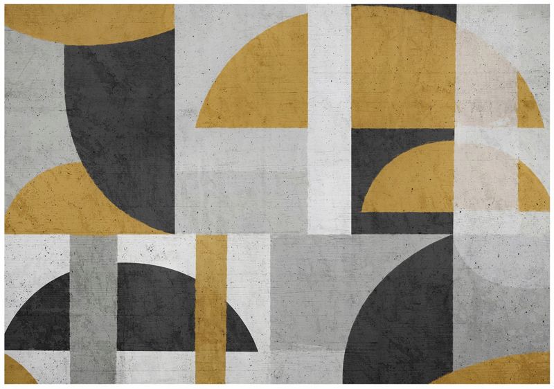 Fototapeta WALLARENA Do Sypialni Salonu Na Flizelinie Art Deco Geometria Abstrakcja Szary 416x254 cm 15999VEXXXL 1 szt.