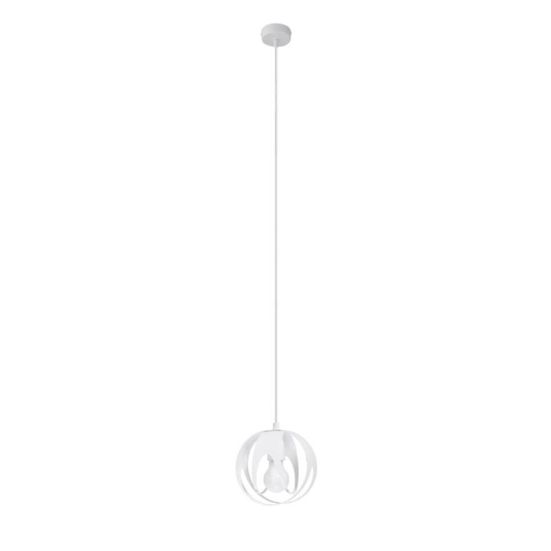 Lampa wisząca Sollux Lighting Tulos 5324 biała szerokość 16 cm 1xE27 x 1 szt.