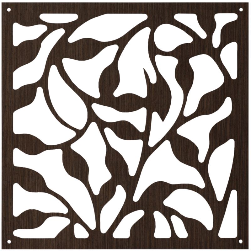 Panel wiszący Max-Stone QUADRO BOTANIC ORZECH sklejka lekka ścianka dekoracyjna 39x39 cm 1 szt