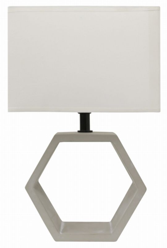 Lampa stołowa Candellux Vidal biała 1 x E27 x 40W IP20 wym: 35 x 22 x 22 cm ceramika - 1 szt.