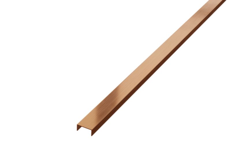 Profil metalowy rektyfikowany U Lambro miedziany matowy 2cm x 270cm 1 szt.