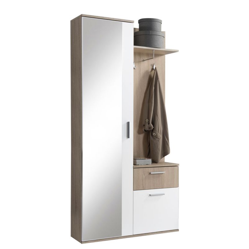 Garderoba MIRJAN 24 Lux sonoma/biały 1 szt.