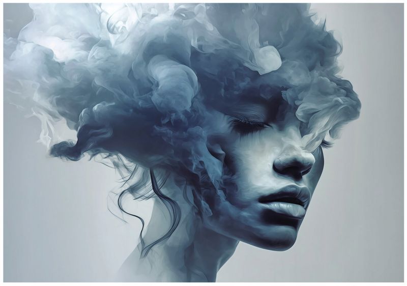 Fototapeta WALLARENA Do Sypialni Salonu Na Flizelinie Kobieta Abstrakcja Twarz 300x210 cm 1 szt.