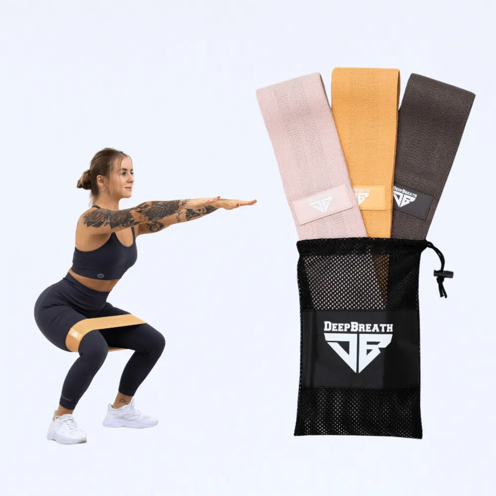 Gumy do ćwiczeń - Caramel Coffee Hip Band - Deep Breath