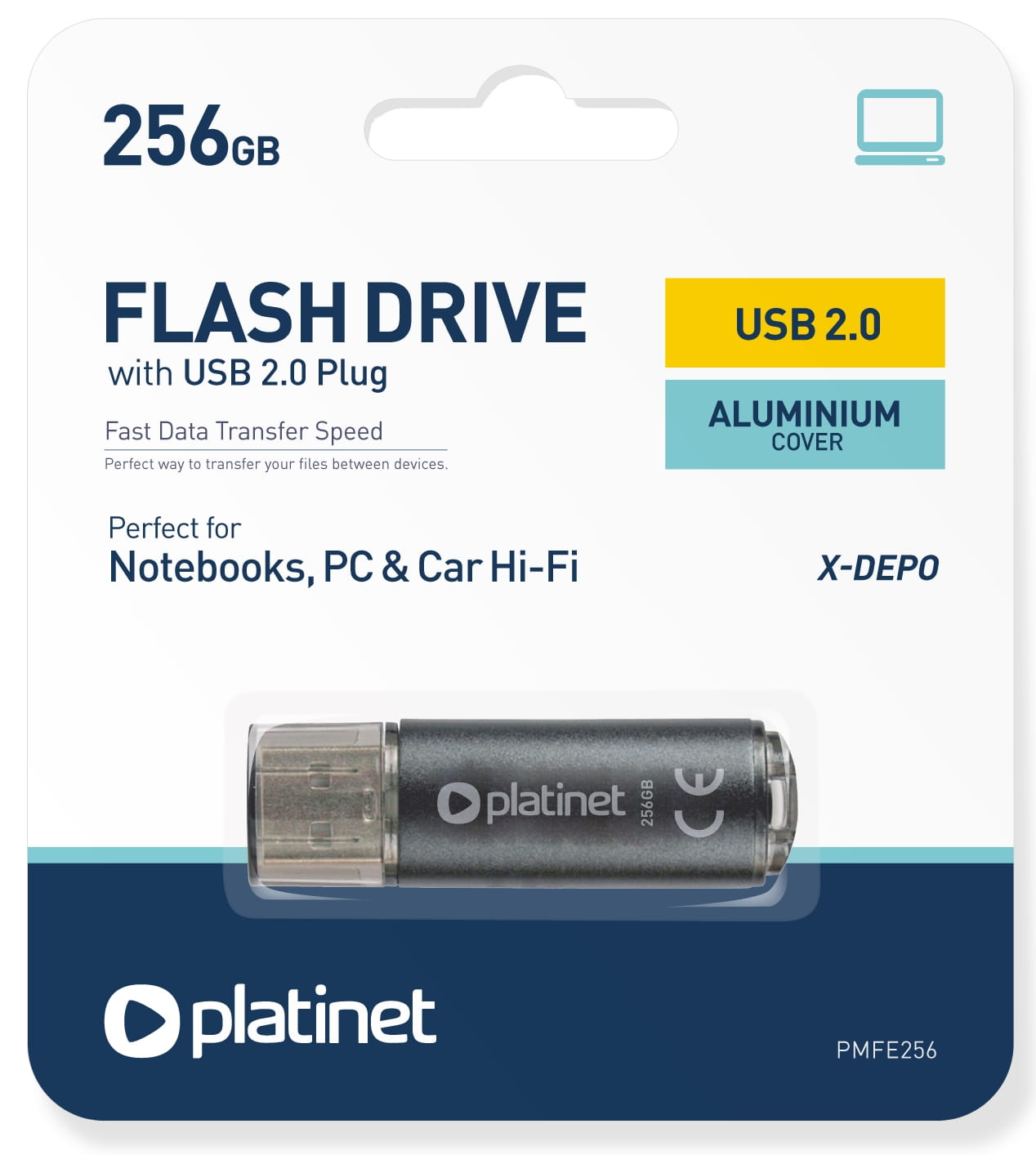 PLATINET USB Pendrive 256GB X-Depo 45804 PMFE256 - Henryx24