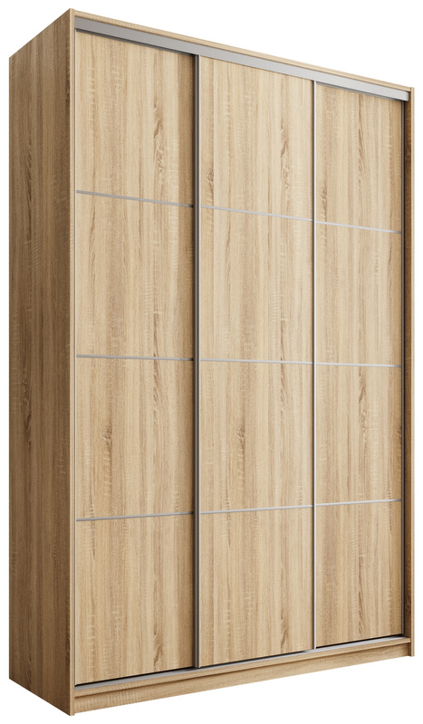 Pojemna szafa przesuwna z półkami i szufladami 150 cm TOP MAX