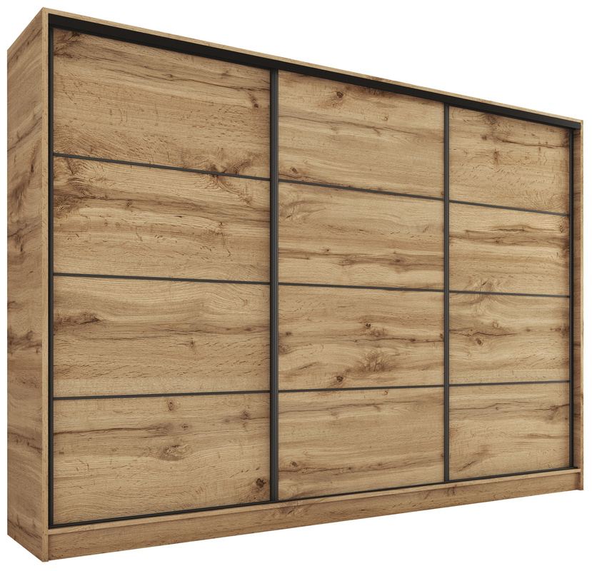 Szafa przesuwna 250 cm dąb wotan LOFT