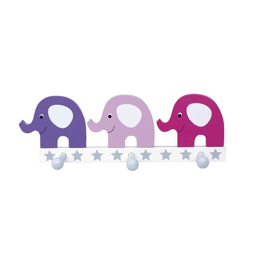 JaBaDaBaDo, Wieszak różowe słonie - potrójny