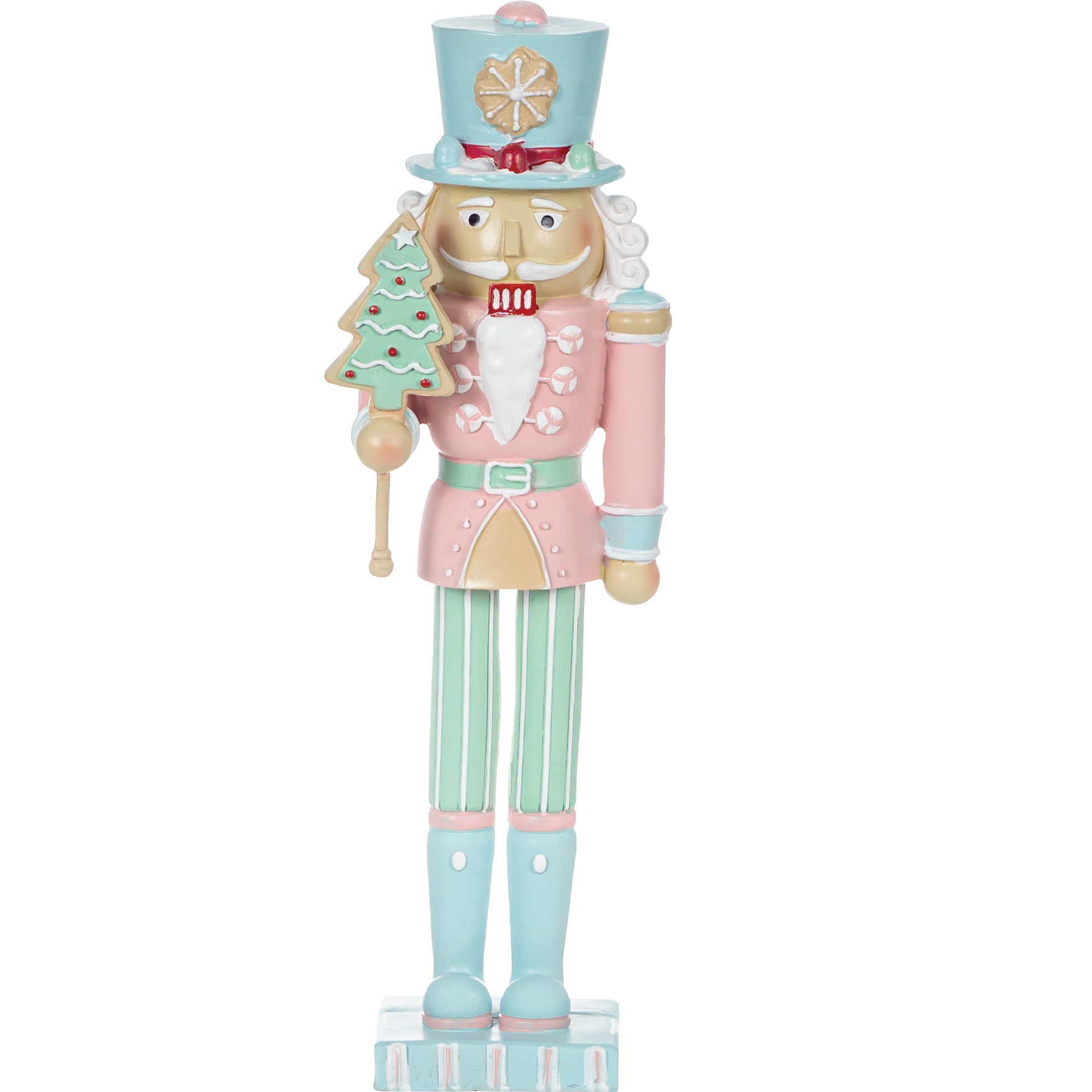 Pastelowy Dziadek do Orzechów – Świąteczna Ozdoba w Magicznych Barwach bm