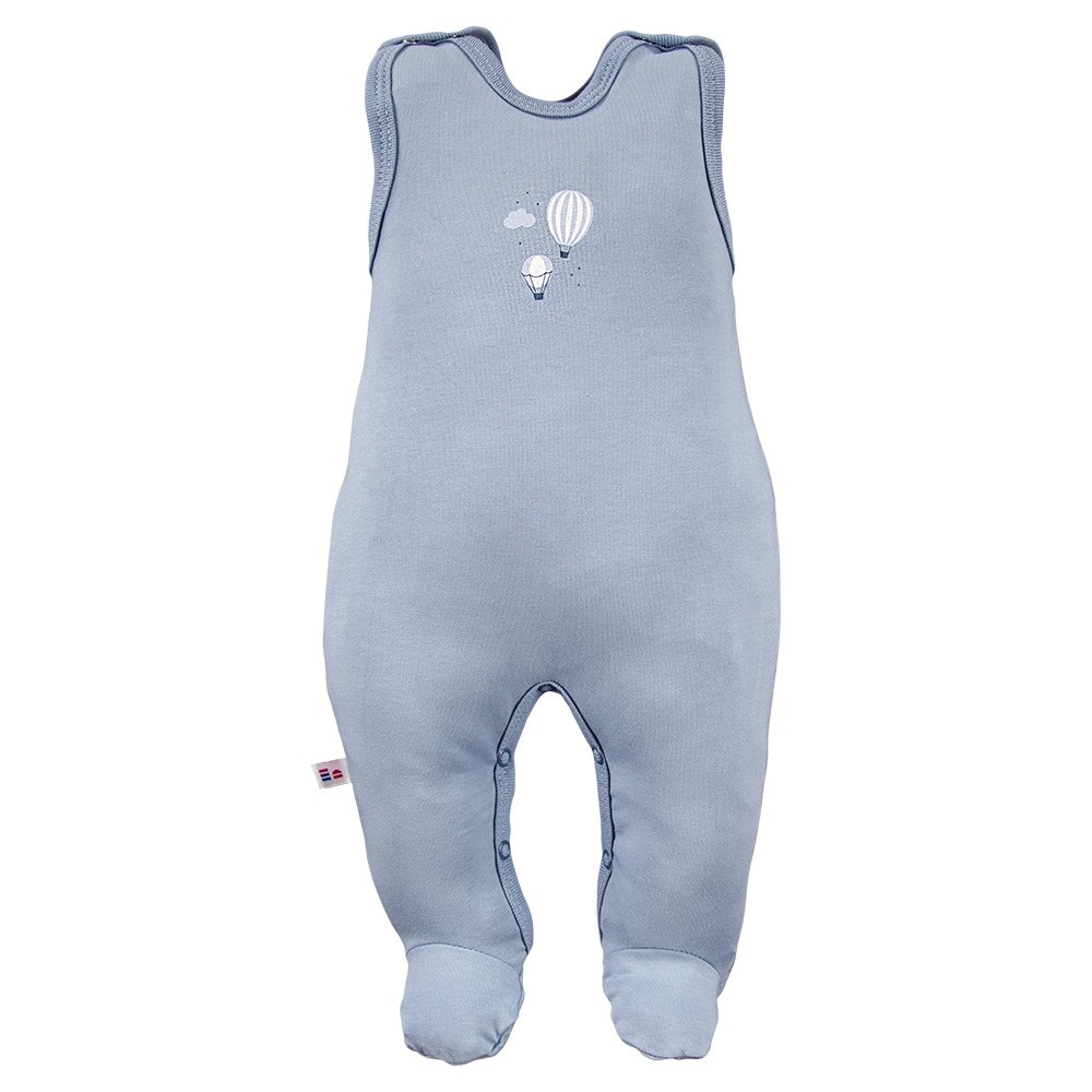 Śpiochy niemowlęce niebieskie z motywem balonów - Rozmiar do Wyboru EV - 62