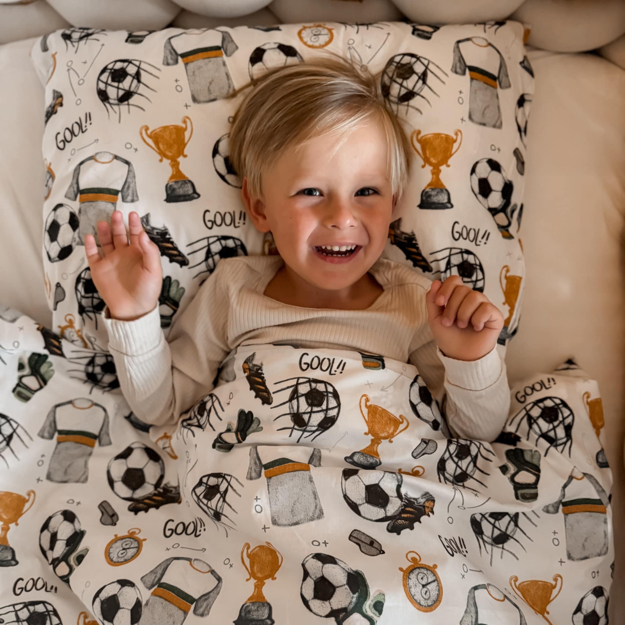 Komplet pościeli Piłka Nożna 100x135 cm Wyprzedaż