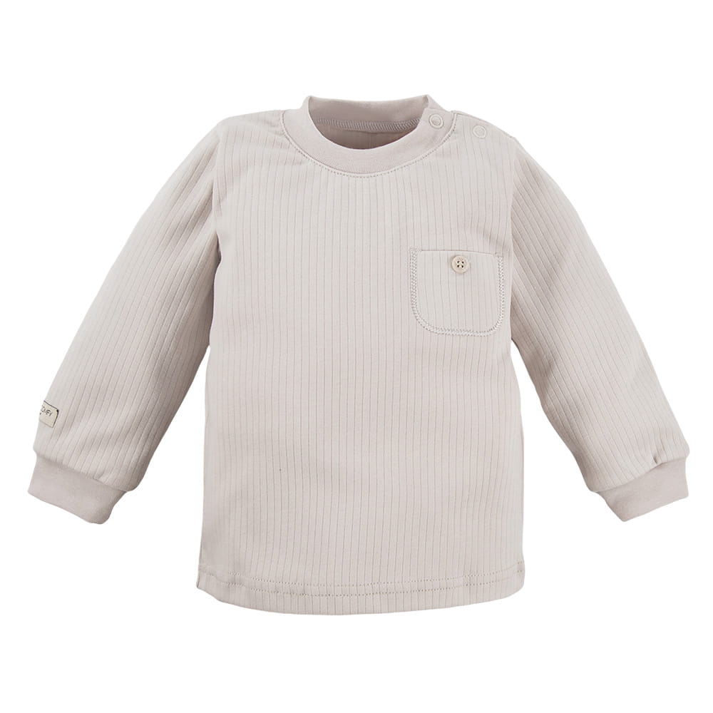 Bluzka dziecięca z kieszonką beżowa EV