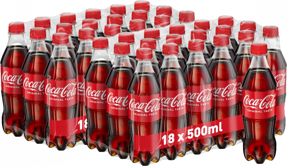 36x Napój gazowany Coca-Cola, butelka, 0.5l