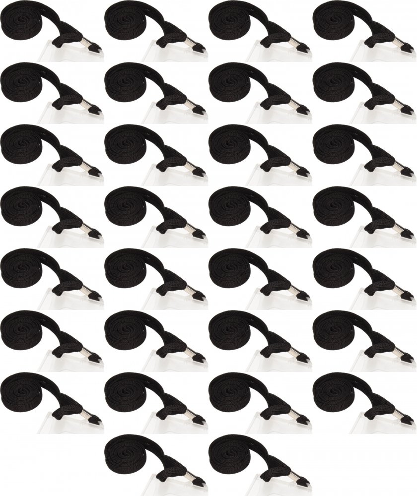 100x Holder do identyfikatorów Argo, z czarną taśmą o szerokości 8mm, 92x59mm, przezroczysty