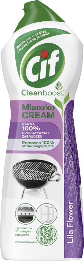 Mleczko do czyszczenia Cif Cream Lila Flowers, 780g