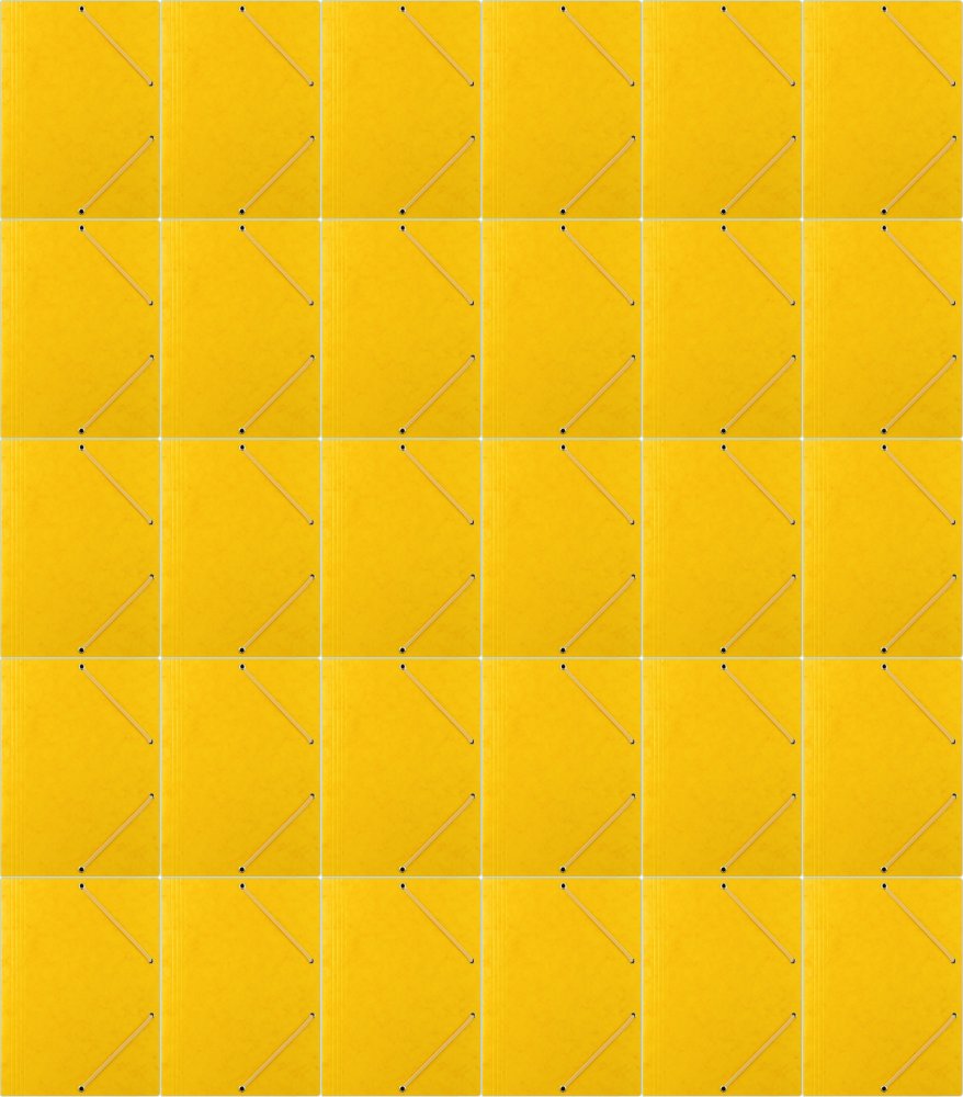 50x Teczka preszpanowa z gumką Donau, A4, 390g/m2 żółty