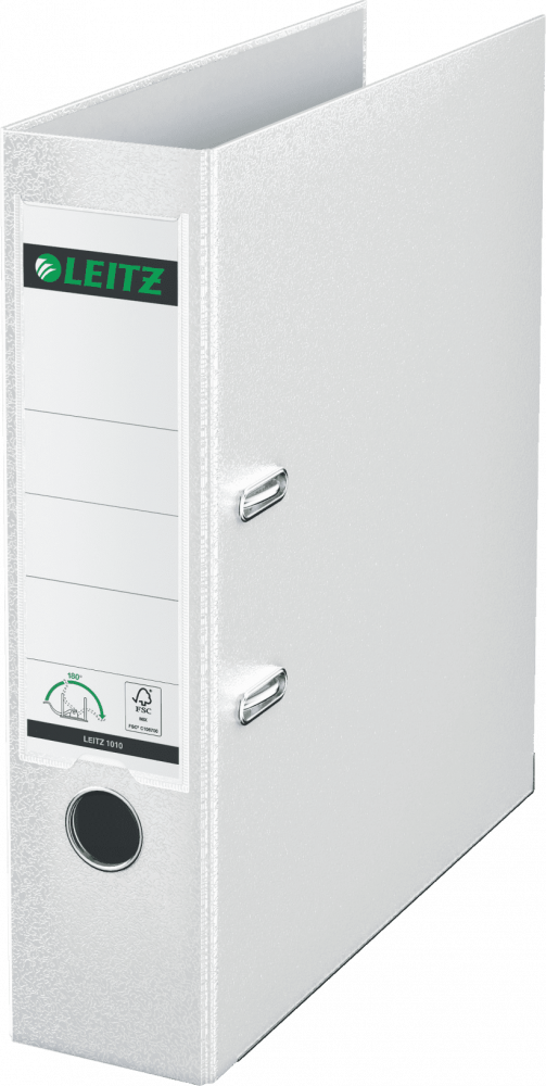 Segregator A4 Leitz 180°, 80mm, do 600 kartek, biały